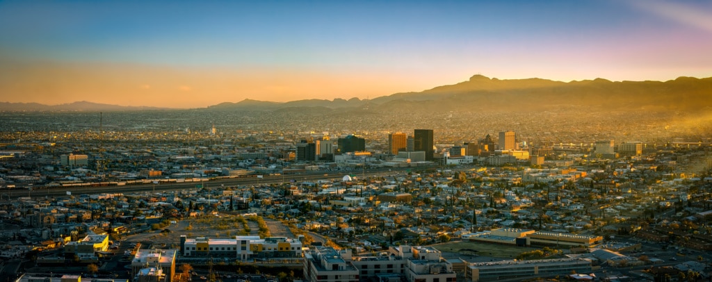 A panoramic shot of El Paso